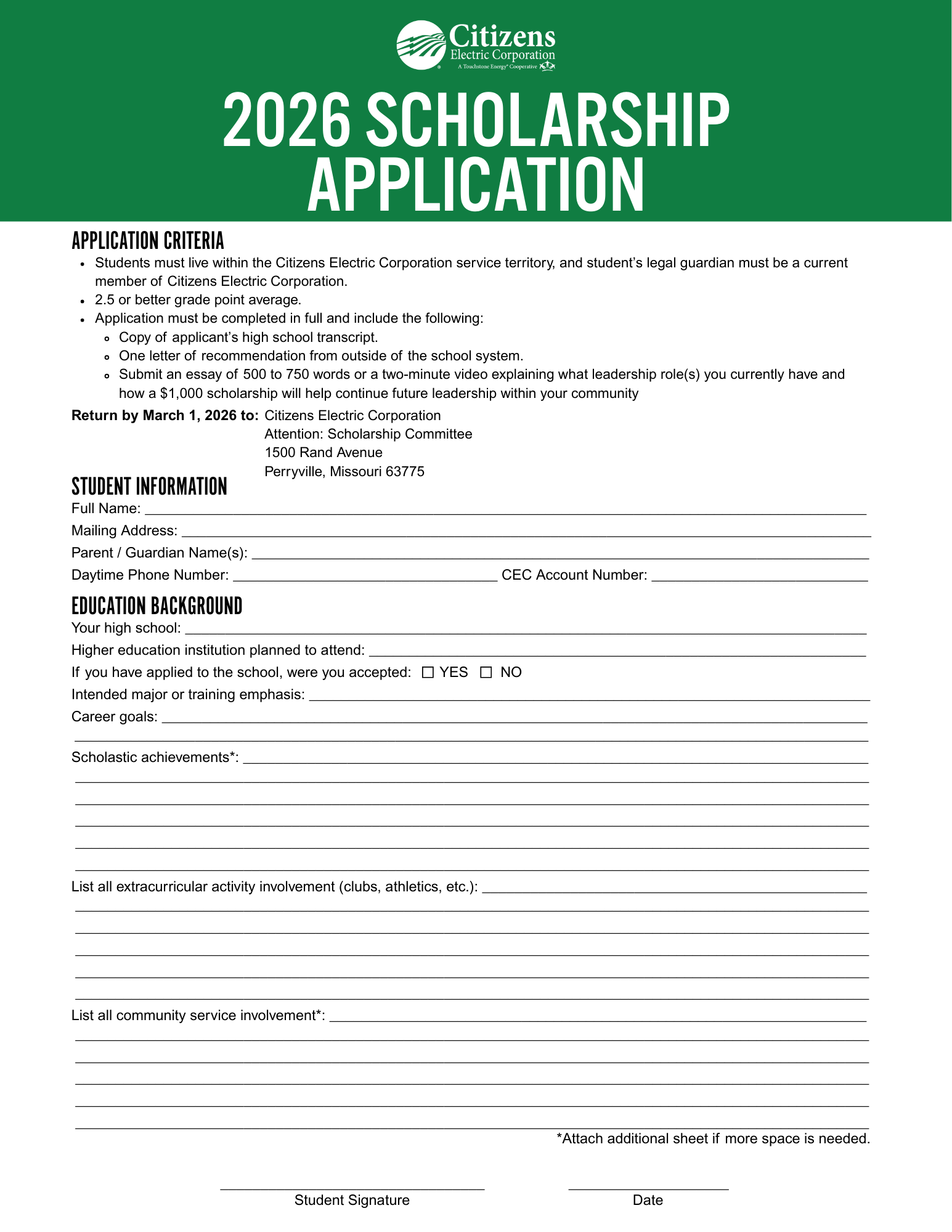 Application